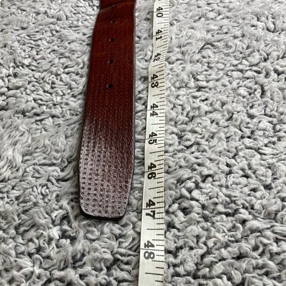 FABIO CORTI Unisex Genuine Leather Belt, Sz 40 Brown, Made in ITALY - Picture 9 of 11